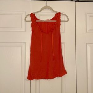 Coral Open V Tank Top
